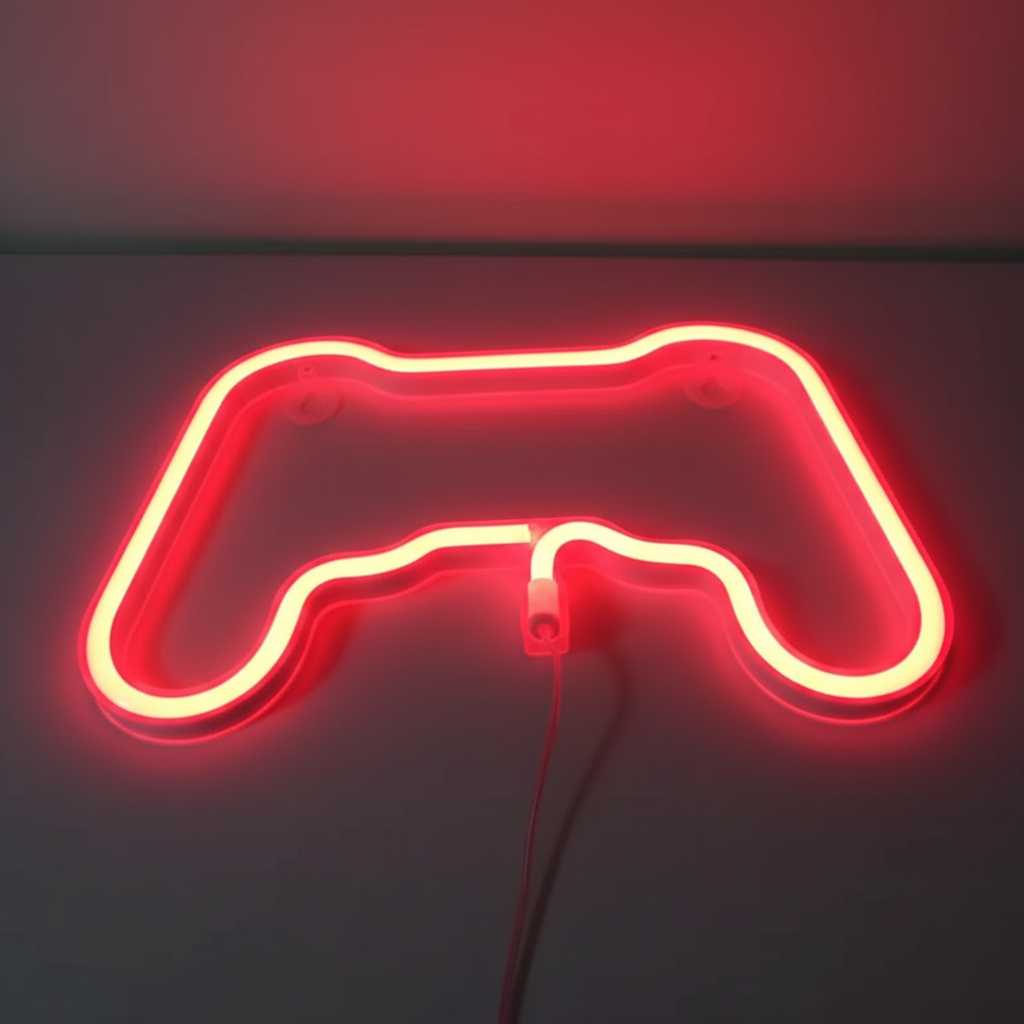 Neón de decoración mando